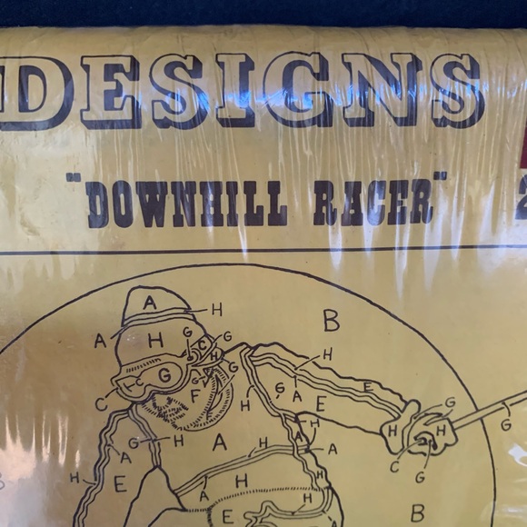 Vintage 1976 Rug Crafters downhill racer yarn rug pattern - Picture 2 of 12